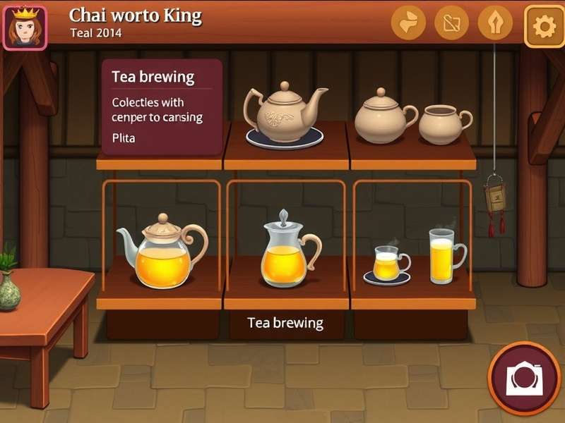 Chai Craft King gameplay screenshot showing tea brewing interface